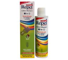 Uni-Pharma Repel Anti-Lice Restore Lotion/Shampoo - Αγωγή για Ψείρες & Κόνιδες, 200gr