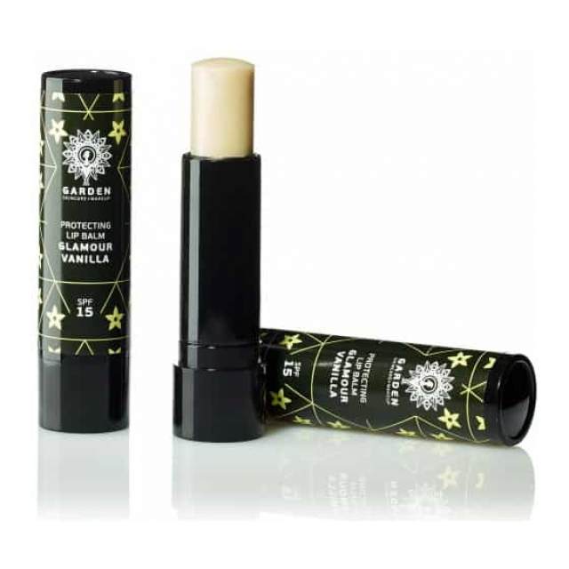 Garden Protecting Glamour Vanilla SPF15 Καθημερινή Περιποίηση & Προστασία Των Χειλιών Με Αντηλιακή Προστασία