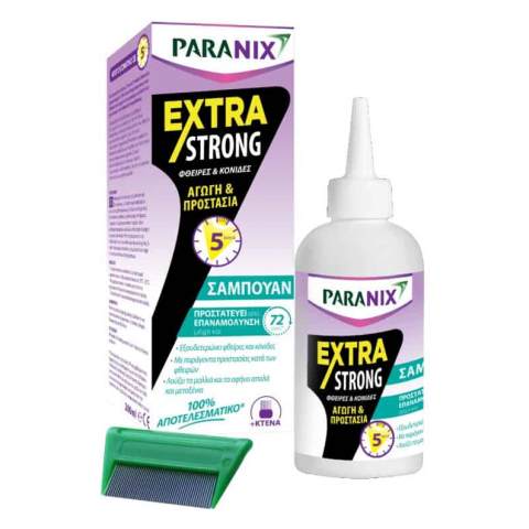 Paranix Extra Strong Shampoo Προστατευτικό Σαμπουάν Για Ψείρες και Κόνιδες 200ml