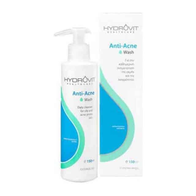 HYDROVIT Anti-Acne Wash είναι ένα καθημερινό καθαριστικό για λιπαρά με τάση ακμής και ακνεϊκά δέρματα 150ml