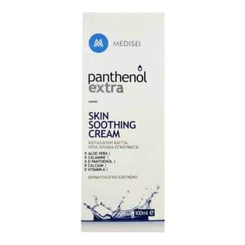Medisei Panthenol Extra Skin Soothing Cream 100ml Αντιμετωπίζει την ερυθρότητα και διατηρεί το δέρμα ελαστικό