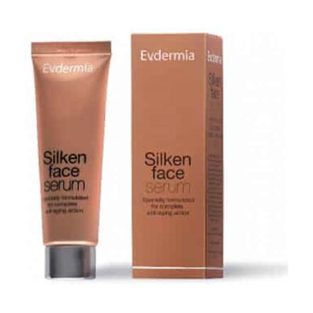 Evdermia Silken Face Serum Καινοτόμος αντιρυτιδικός ορός για σύσφιξη και αύξηση του κολλαγόνου , Πρόσωπο, Λαιμός και Ντεκολτέ 50ml