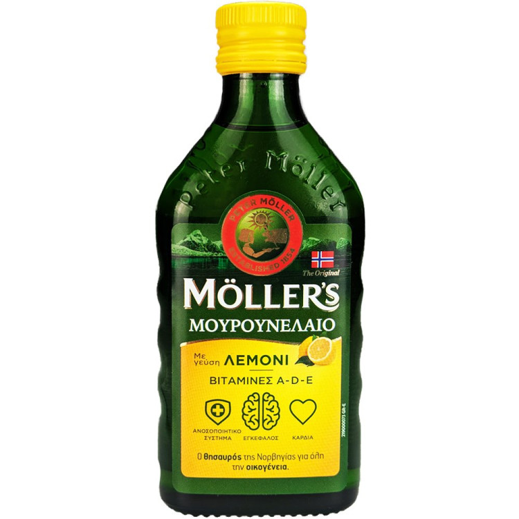 Mollers  Μουρουνέλαιο με Γεύση Λεμόνι 250ml