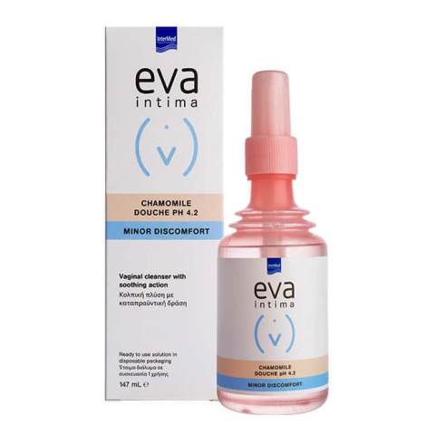 Intermed Eva Chamomile Douche PH4.2 Minor Discomfort Κολπική Πλύση με Καταπραϋντική Δράση, 147ml