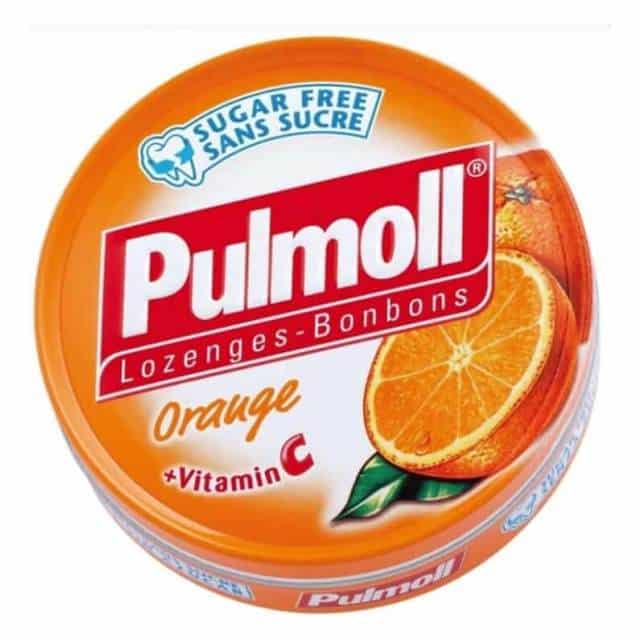 PULMOLL Καραμέλες για το βήχα και τον ερεθισμένο λαιμό με Πορτοκάλι και βιταμίνη C 45g