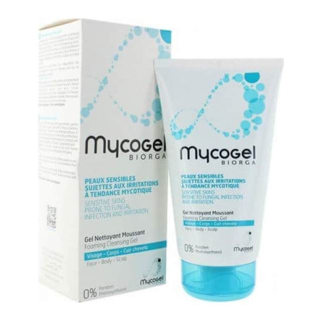 Biorga Mycogel Gel Nettoyant Moussant Ήπιο Aντισηπτικό Gel Προσώπου-Σώματος &Τριχωτού Κεφαλής, 150ml