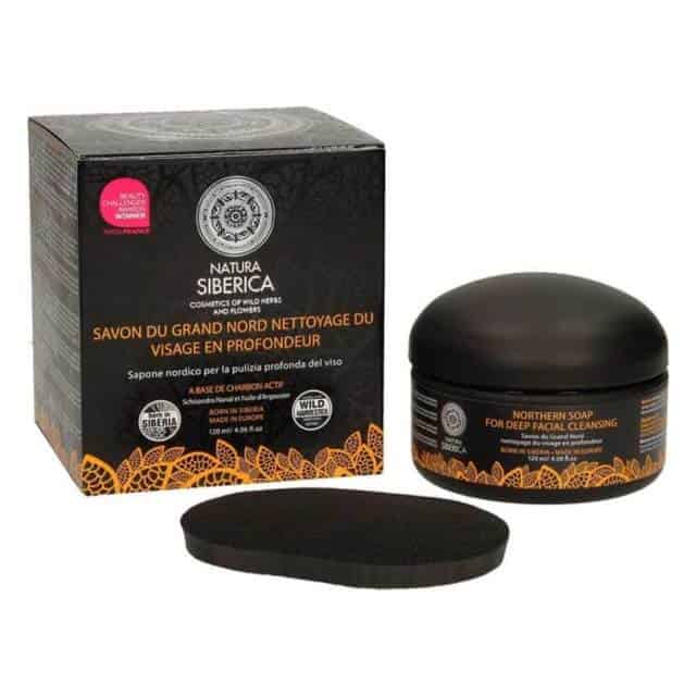 Natura Siberica - Northern soap for deep facial cleansing, Μαύρο Σαπούνι για Βαθύ Καθαρισμό, για όλους τους τύπους δέρματος, 120 ml