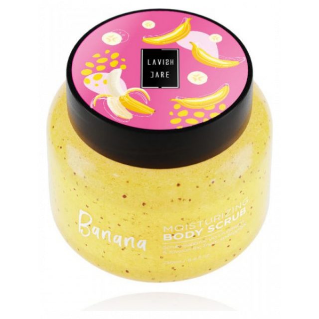 LC - Banana Body Scrub 250ml Tilted-800x800