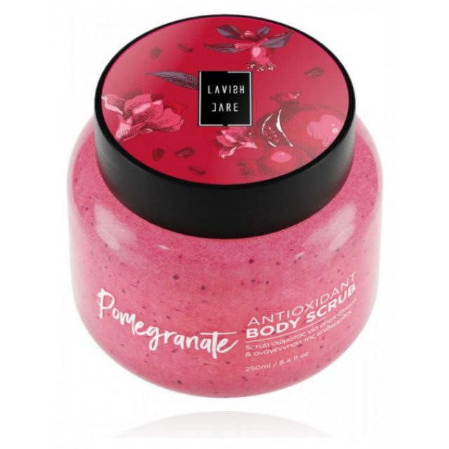 LC - Pomegranate Body Scrub 250ml Tilted-800x800