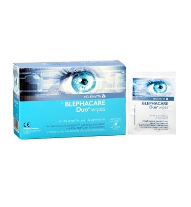 Helenvita Blephacare Duo Αποστειρωμένα Μαντηλάκια μιας Χρήσης 14τμχ