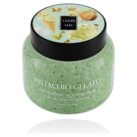 LC - Pistachio Gelato Body Scrub 250ml Tilted-800x800
