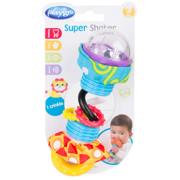 Playgro Super Shaker , Κουδουνίστρα 3m+