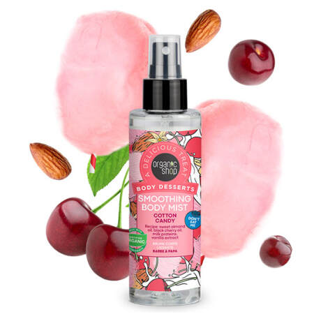 Organic Shop , Body Desserts Cotton Candy, Καταπραϋντικό Body Mist, 200ml