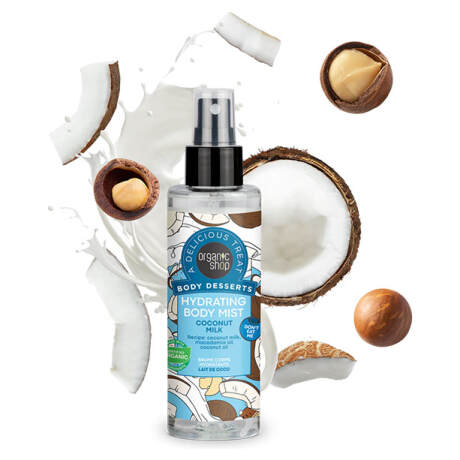 Organic Shop , Body Desserts Coconut Milk, Ενυδατικό Body Mist, 200ml