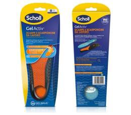 Scholl GelActiv Work Shoes Πάτοι Για υποδήματα εργασίας  , Συνεχής Στήριξη για πολύωρη ορθοστασία  , 1ζευγάρι – Small  36,50 -40,50