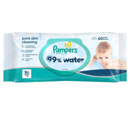 Pampers Baby Wipes 99 % Water  ,Μωρομάντηλα 99% νερό  60 τεμάχια
