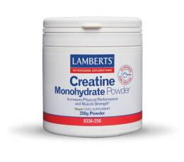 Lamberts  Creatine Monohydrate Powder , 100% καθαρή Μικροϊονισμένη Μονοϋδρική Κρεατίνη 250g